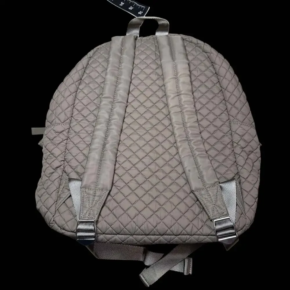 Tommy Hilfiger Quilted Nylon Gray Backpack